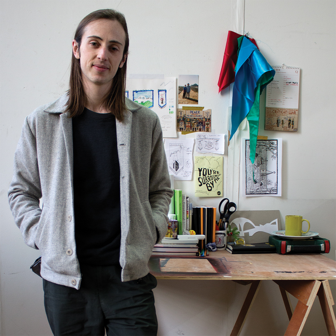 Chris Alton in his studio